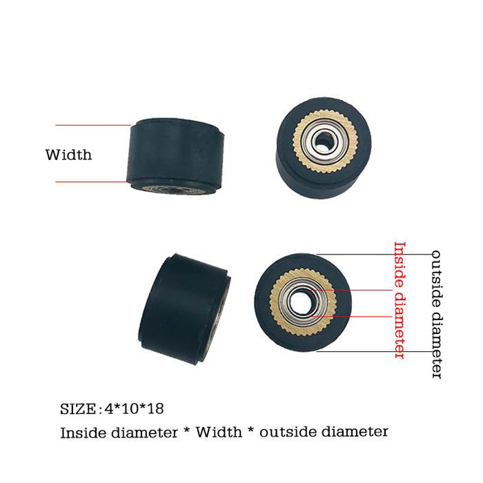 Gambar Pinch Roller Penjepit Roda Karet Mesin Cutting Stiker Sticker Kompatibel Jinka Rolland Graphtec Mimaki - 4*10*18 dari durexstore undefined Tokopedia