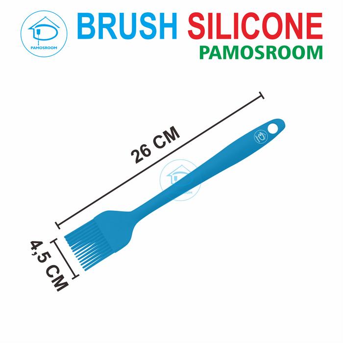 Gambar Pamosroom Kuas Silikon Barbeque BBQ Tahan Panas 26cm Kuas Oles Roti - Biru dari pamosroom undefined Tokopedia