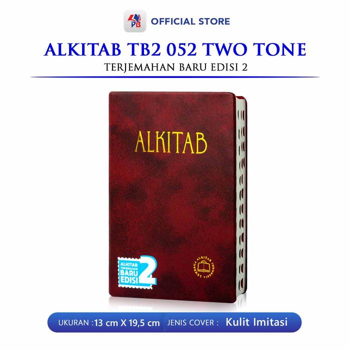 Gambar Alkitab Kristen Terjemahan Baru TB2 052 Two Tone Besar / Alkitab Terjemah Baru Edisi 2 / Lembaga Alkitab Indonesia - LAI - MERAH dari Pustaka Baru Press undefined Tokopedia