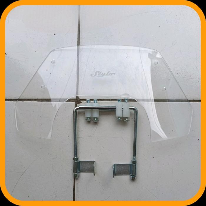 Gambar VISOR WINDSHIELD STYLO 160 AKSESORIS TADAH ANGIN Kendaraan - CLEAR dari Jagyt ACC undefined Tokopedia