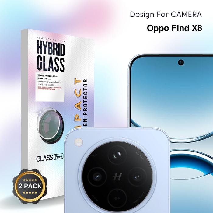 Gambar Camera For OPPO FIND X8 - Hybrid Glass Hydrogel Full Cover Depan Anti Gores Premium Screen Protector Glossy Glass Pro - NOT Tempered Glass Matte Anti Gores Kaca Anti Crack Privacy Easy Install Gorilla Glass Anti Static hg-cam dari Glass Pro Official undefined Tokopedia