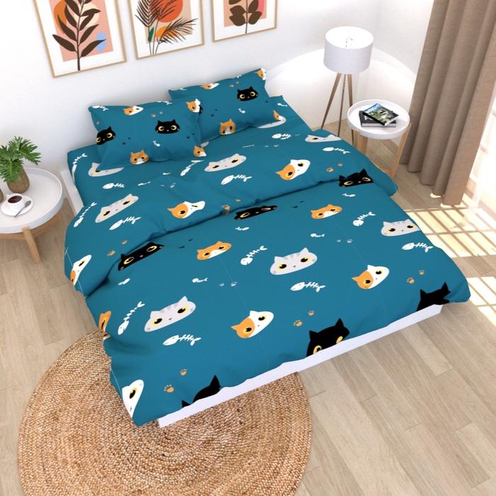 Gambar BEDCOVER 90x200 FITTED - Valenita Bedcover dan Sprei Set - KITTEN, 30 CM dari Adela Sprei & Bedcover undefined Tokopedia
