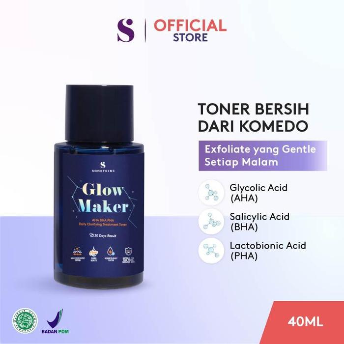 Gambar SOMETHINC GLOW MAKER AHA BHA PHA Clarifying Treatment Toner - 40ml dari Somethinc undefined Tokopedia