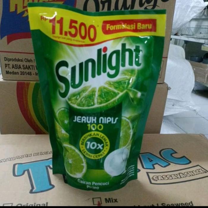 Gambar 1 DUS SUNLIGHT REFIL JERUK NIPIS/CAIRAN PENCUCI PIRING 400ML - 640 ml, 1 pcs dari GISE Grosir undefined Tokopedia