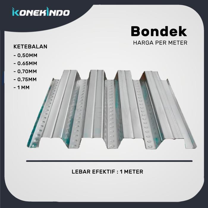 Gambar PREMIUM Bondek Baja Ringan / Floor deck 0,50 Plat Cor Dak Lantai Bangunan dari Surya Trade Panel undefined Tokopedia