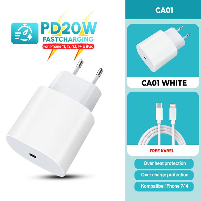 Gambar Hieen Charger 20watt Iphone Ipad IOS Android Type C USB Fast Charging Charger HP Pengisian Daya Cepat CA01 - CA01 - Type c to Lightning (ios) dari Hieenofficial Kota Administrasi Jakarta Barat Tokopedia
