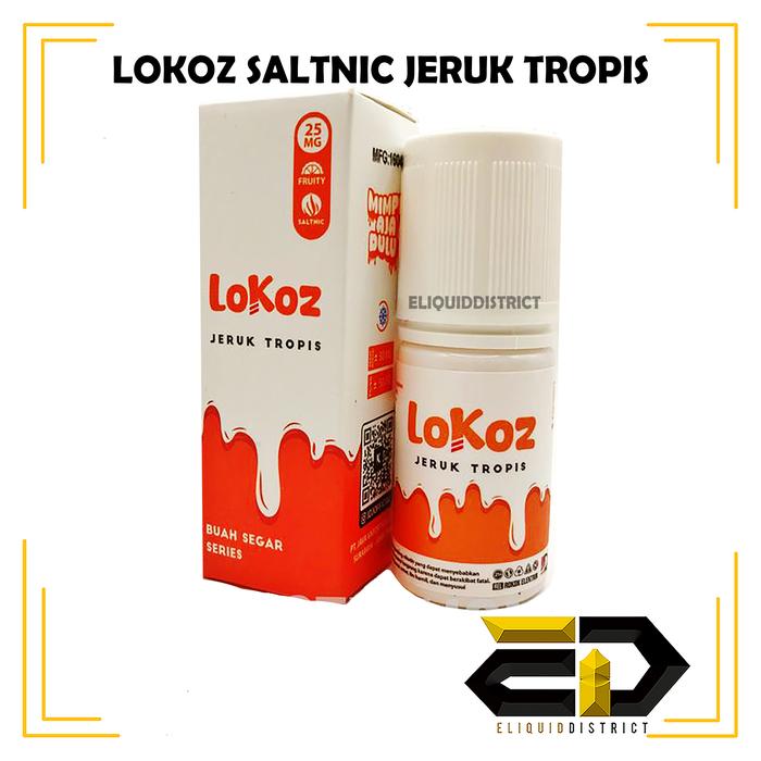 Gambar LOKOZ SALTNIC JERUK TROPIS BUAH SEGAR SERIES BY IDJ LOKOZ LOCOZ PREMIUM LIQUID INDONESIA 30ML 25MG SALT 2025 dari EDistrict undefined Tokopedia