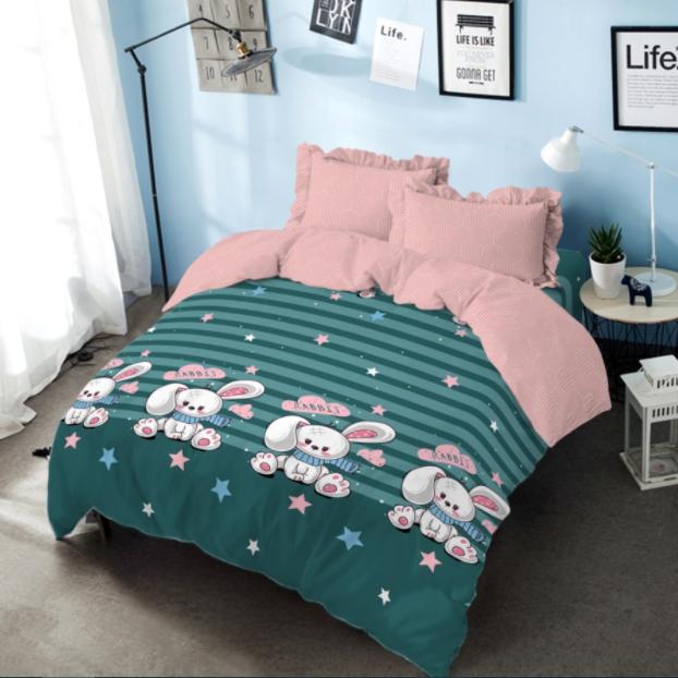 Gambar Bed Cover Bonnie Kintakun Dluxe Microfiber Hijau (7in1) 39 cm Double - Bonnie dari Kintakun Bedcover undefined Tokopedia