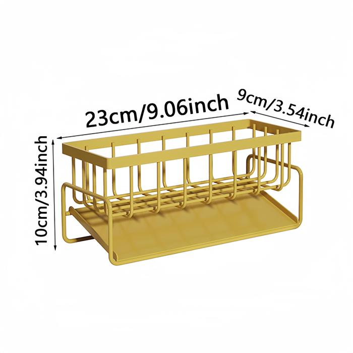 Gambar Rak Pengering Spon Cuci Piring Model Gantung Untuk Dapur/ Rak Wastafel Estetik Rak Sponge Cuci Piring Rak Dinding Wastafel Multifungsi - GOLD dari TYRONI-Shop undefined Tokopedia