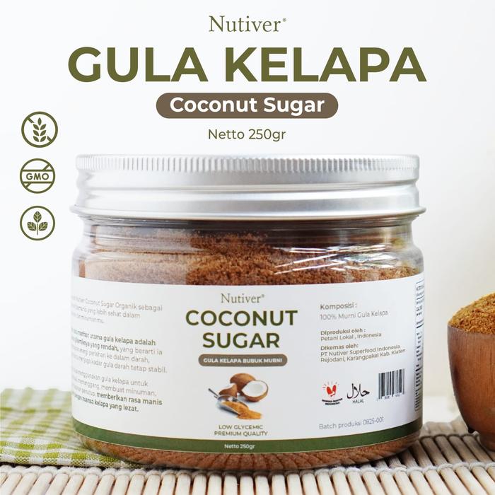 Gambar Nutiver Gula Kelapa Coconut Sugar Powder Gula Kelapa Bubuk Manis - 250GR dari NUTIVER.ID undefined Tokopedia
