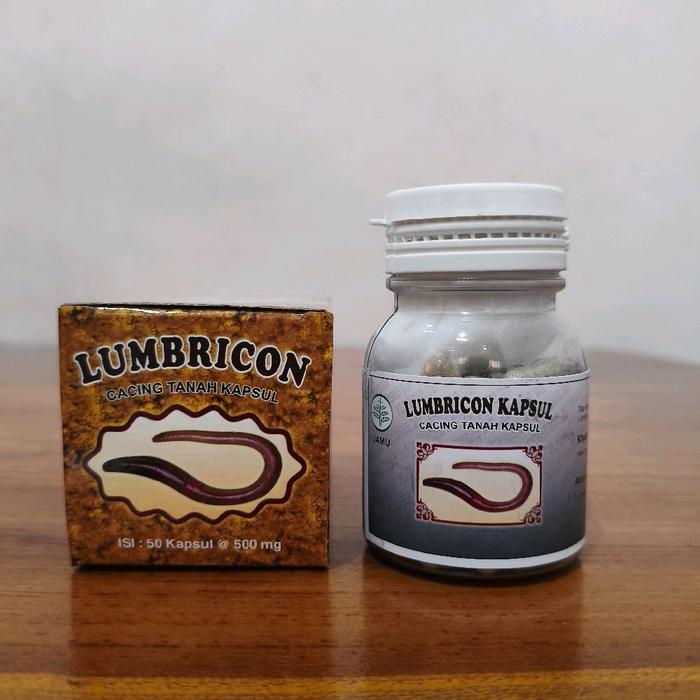 Gambar Cacing Tanah Lumbricus Rubellus ( Lumbricon Kapsul ) dari Herbal Semarang Tokopedia undefined Tokopedia
