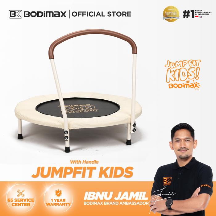 Gambar BODIMAX JUMP FIT KIDS Diameter 92 cm dan 122 cm / Trampolin Anak Material Premium / Mainan lompat 1 - 6 Tahun / 45 - 70KG / anti slip/ handle pegangan / jaring pengaman - Jumpfit Kids Handle dari Bodimax Indonesia undefined Tokopedia