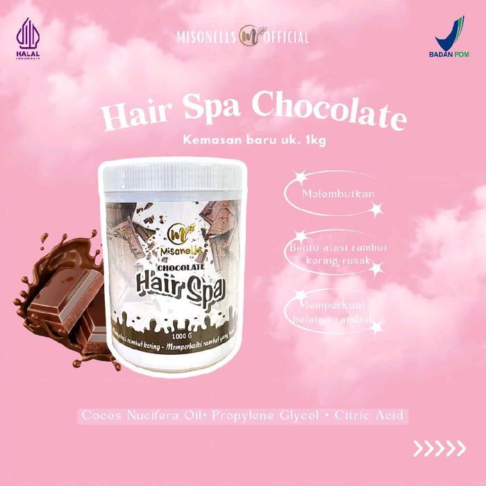 Gambar Hair Spa Chocolate 1kg Misonells menghaluskan menutrisi rambut dari Misonells beaute undefined Tokopedia