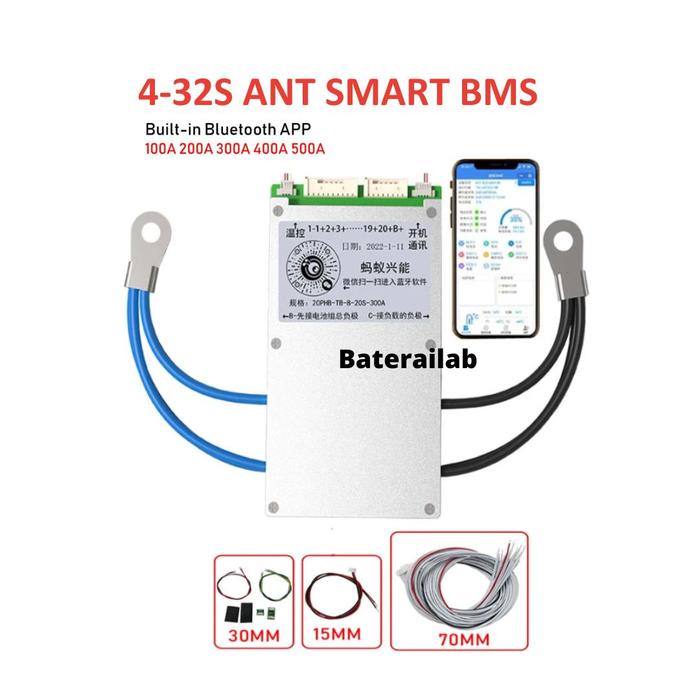 Gambar Smart Ant BMS 7S ~ 16S 100A ANT Lifepo4 li-ion Lipo LTO with Balancer - 7-16S, 80/150A dari Baterailab undefined Tokopedia