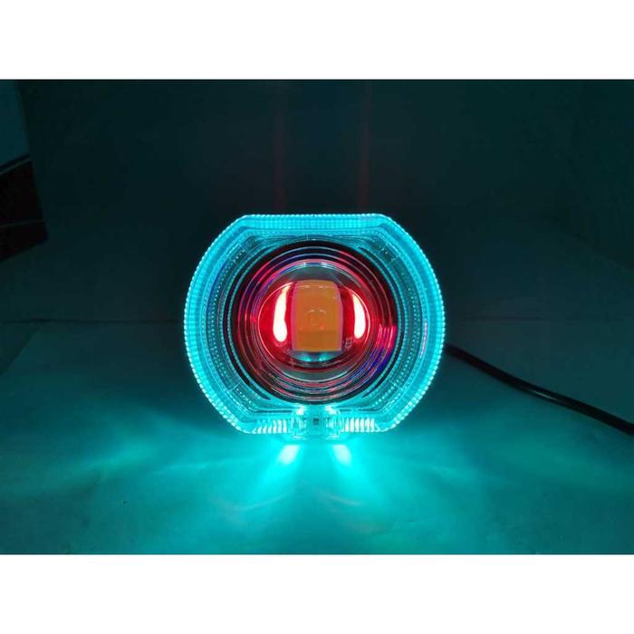 Gambar Lampu Biled Projie 2,5 inch Lampu Tembak Biled Projie Universal Lampu Projie Biled Cut Off 2,5 Inch Lampu Utama Biled Ala Ala - Merah Ring Ice Blue, Putih Kuning dari Black King Variasi undefined Tokopedia