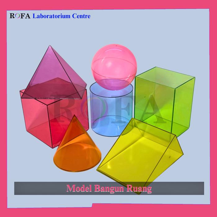 Gambar Model Bangun Ruang / Contoh Bangun Ruang / Bentuk Bangun Ruang / Alat Peraga Bangun Ruang Tiga Dimensi - Transparan dari ROFA Laboratorium Centre undefined Tokopedia