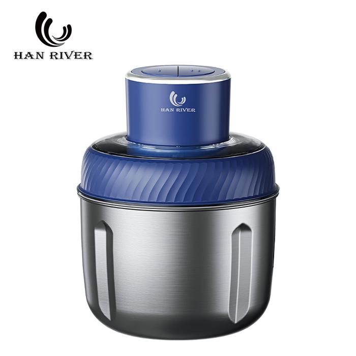 Gambar HAN RIVER Blender 2.5L Chopper Stainless Steel 304 Coper Daging Dan Bumbu Blender MPASI Bayi 250W - Biru dari HANRIVER undefined Tokopedia