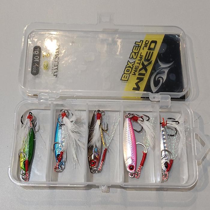 Gambar Mixed Metal Jig Box Set Utecate | Sepaket Umpan Pancing isi 5 - 30 gram dari Toko Arena Pancing undefined 4 Tokopedia