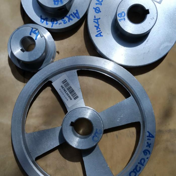 Gambar Puli A1 x 4 Inch As 14 mm - Pulley A1 x 4 Inch Pully A1 x 4 Inch - 4" A1 AS 14 dari kamarmesin undefined Tokopedia