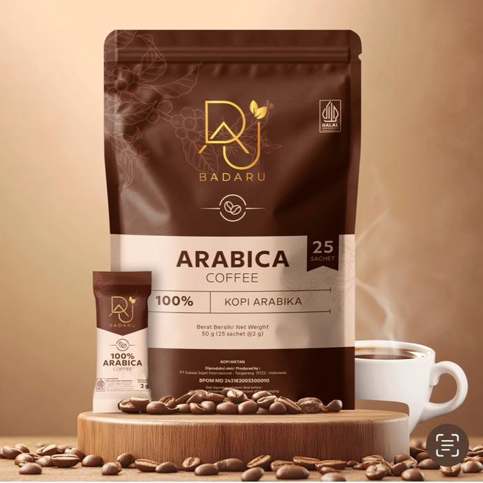Gambar KOPI ARABIKA BADARU ISI 25sachet KOPI ARABIKA ESPRESSO INSTAN TANPA AMPAS dari BADARU undefined Tokopedia