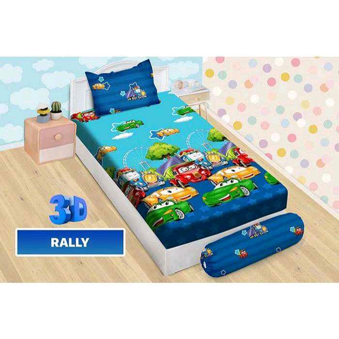 Gambar Sprei fata 100x200/120x200 motif cars/mc queen/mobil balap/racing cars - Rally Bonita dari NYANYA SPREI & BEDCOVER undefined Tokopedia