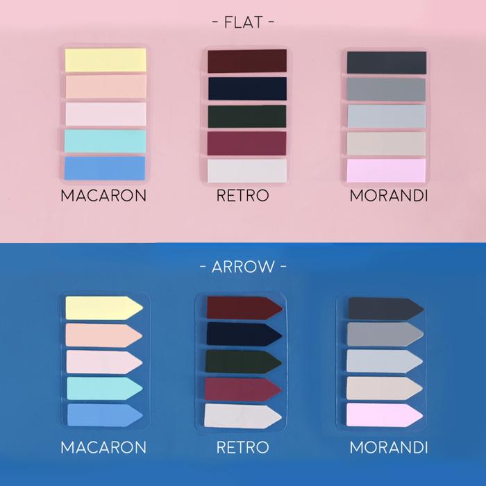 Gambar PANMOMO Color Stick Index Page Markers - Penanda Halaman Kertas - Pembatas Flags Sticky Warna Warni - FLAT MORANDI dari Mays Art Shop undefined Tokopedia