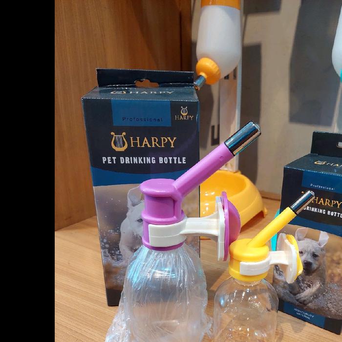 Gambar HARPY BOTOL MINUM GANTUNG UNTUK ANJING,KUCING,HAMSTER,KELINCI - pink 250ml dari Pet Station BSD City undefined Tokopedia