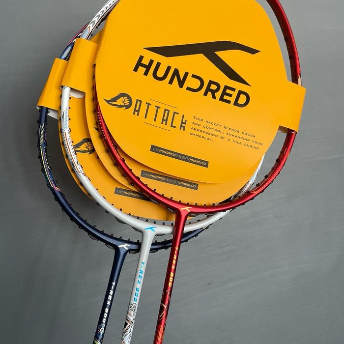 Gambar Raket Hundred T-Rex 800 original 4U 32 lbs dari NusantaraSport.Id undefined Tokopedia