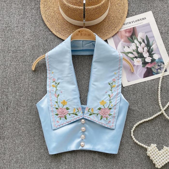 Gambar Alicia Couture - Jeane Top - Ready Stock Collection - Top Wanita Korean Style - Blue, L dari Aliciacouture undefined Tokopedia