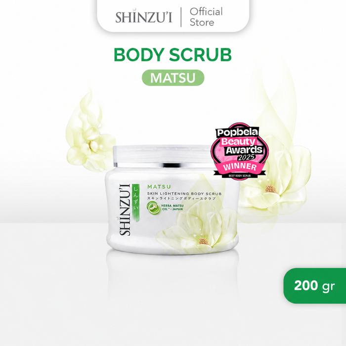 Gambar Shinzui Skin Lightening Body Scrub 200gr - Lulur Mandi Mengangkat Kotoran & Sel Kulit Mati - Matsu dari Aki Murah Jakarta Kota Tangerang Selatan Tokopedia