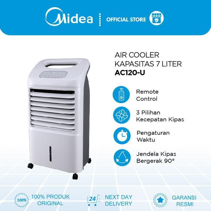 Gambar Midea Air Cooler 7.0 Liter AC120-U - Humidifier - Remote Control - Tim dari Midea Electronics Indonesia undefined Tokopedia