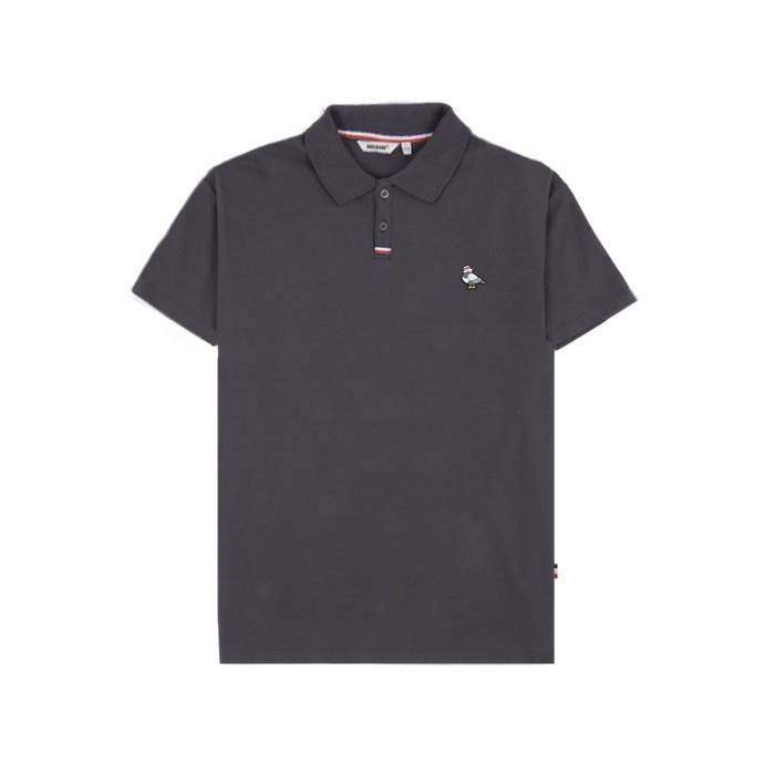 Gambar HOOLIGANS Polo Shirt Pigeon Dark Grey Abu Baju Kerah Pria - M dari Hooligans undefined Tokopedia