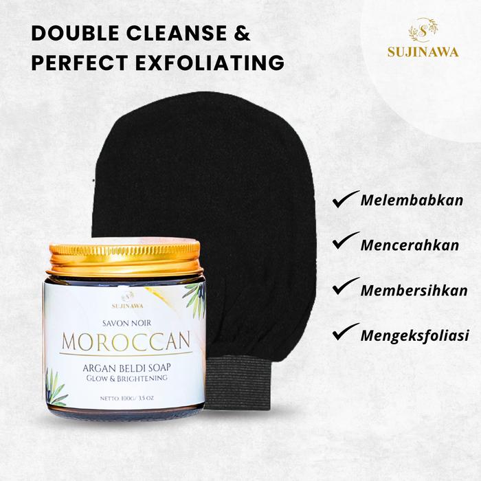 Gambar Sujinawa Moroccan Argan Beldi Soap | Sabun Hitam dari Olive Oil dan Black Olive dengan ekstrak Argan Oil | Kulit Sehat cerah Bersinar - Beldi Soap Only dari Sujinawa Nature undefined Tokopedia
