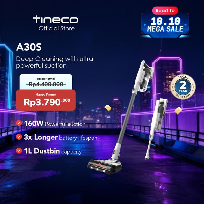Gambar Tineco A30S Pet Powerful Cordless Stick Handheld Vacuum Cleaner Penyedot Debu Vakum dari Tineco Indonesia undefined Tokopedia