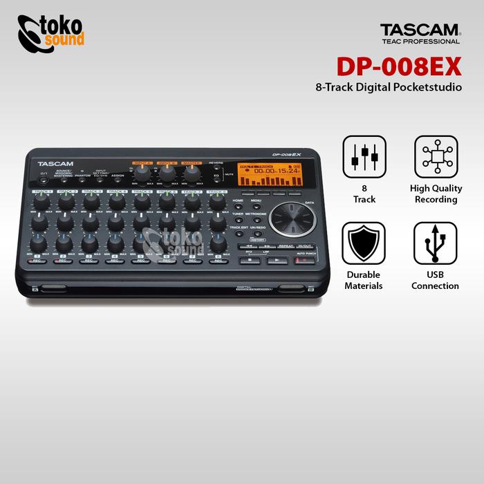 TASCAM DP-008 アダプター付き(8チャンネル MTR )