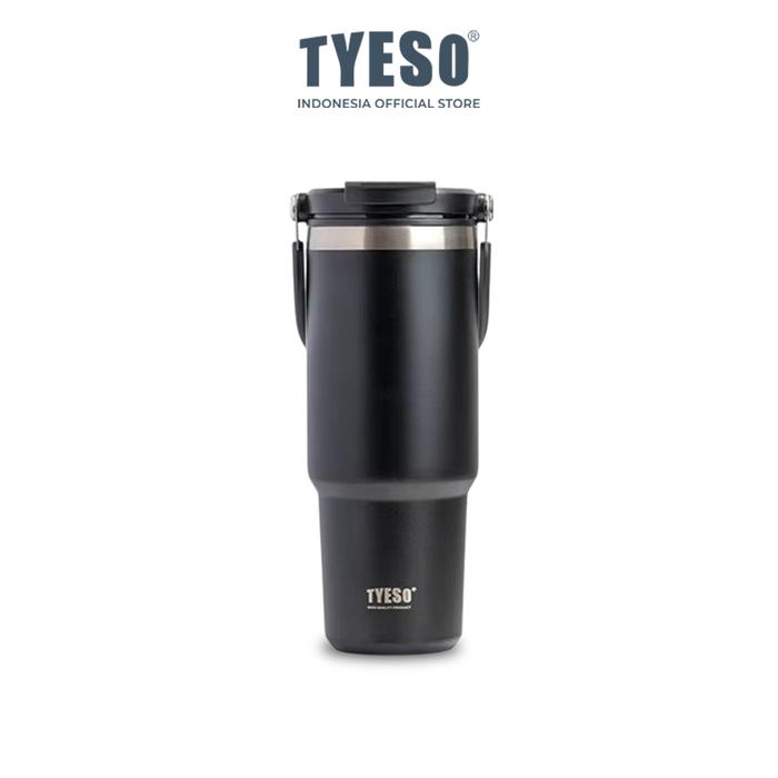Gambar Tyeso  1200 ml Tumbler Mug BPA FREE  multifungsi Kantoran Tahan Dingin 24 Jam Mudah Di Bawa TS-8830 Vacuum Insulated - Hitam dari Tyesoofficial.id undefined Tokopedia
