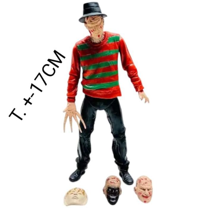 Gambar ACTION FIGURE ANIME HOROR NECA CHUCKY TRICK'R TREAT FREDDY KRUEGER PENNYWISE JASON VOORHEES TEXAS CHAINSAW MASSACRE COLLECTION - FREDDY KRUEGER dari cdrgtrr undefined Tokopedia
