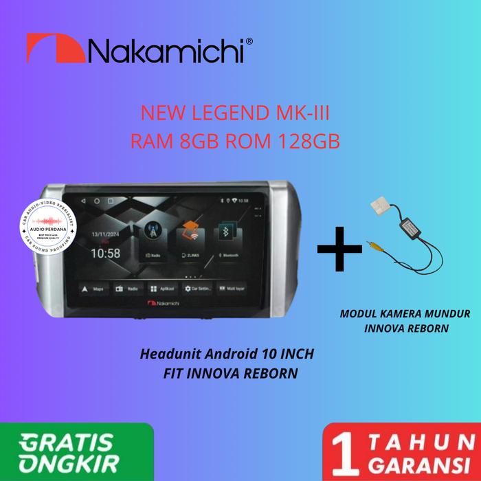 Gambar Head Unit Nakamichi Legend MK III Innova Reborn 10 Inch Ram 8/128GB QLED Support Simcard 4G - Headunit only dari Audio Perdana undefined Tokopedia