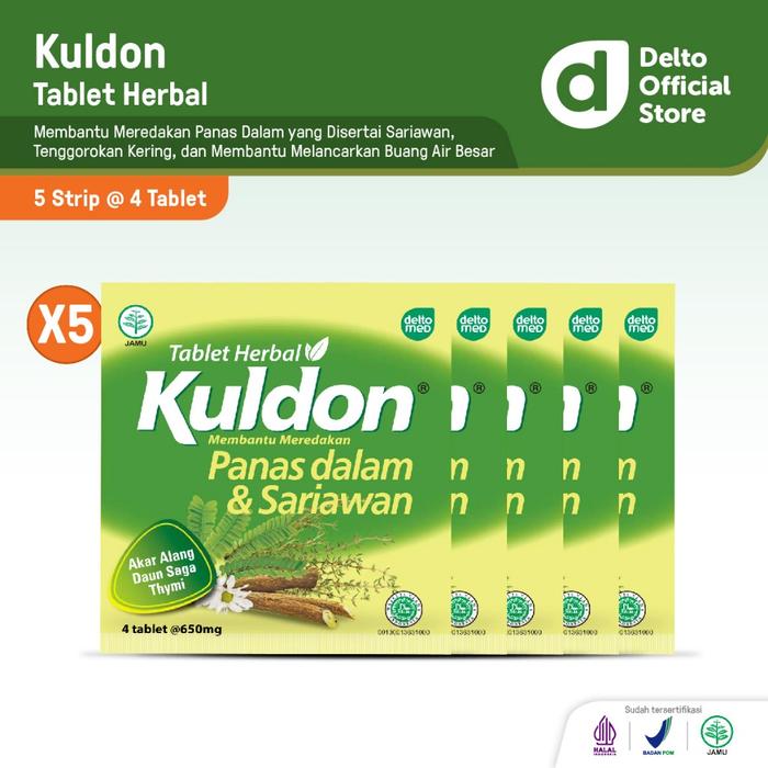 Promo Kuldon Tablet Herbal - Mengatasi Panas Dalam Sariawan Tenggorokan ...
