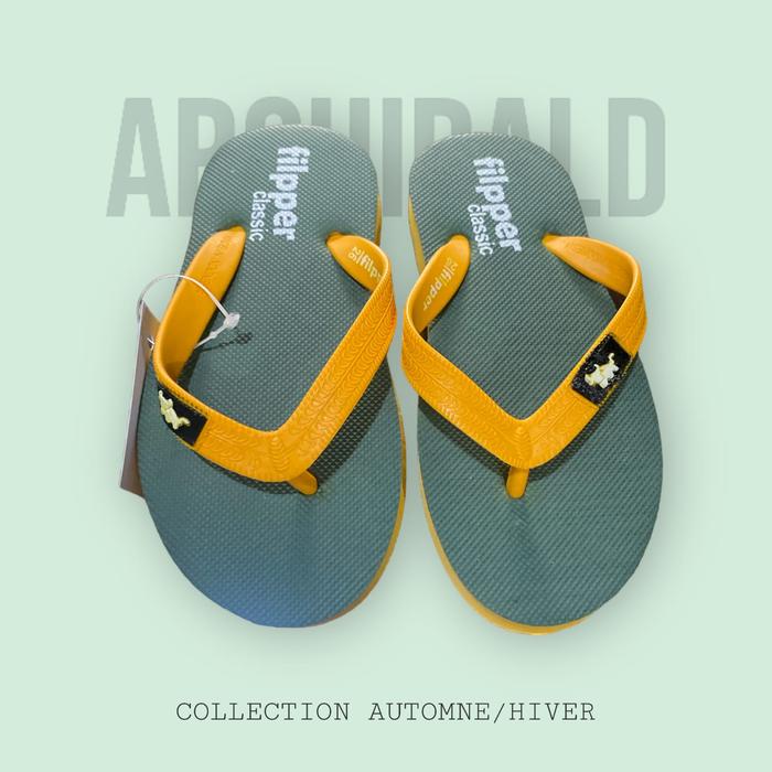 Gambar Sandal Filpper Anak Cowok Cewek - Sandal Jepit Spon Rubber Anak Size 26-35 - Sandal Anak Kekinian - Kuning, 29 dari Wigogo Shop undefined Tokopedia