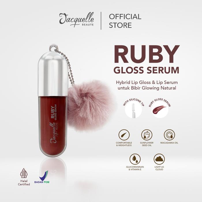 Gambar JACQUELLE Lip Gloss Serum Clear Tinted Gloss Serum BPOM - Ruby Gloss dari Skinplaza undefined Tokopedia