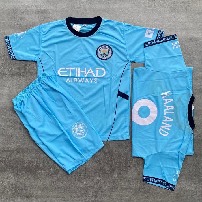 Gambar setelan baju bola anak laki-laki umur 6 bulan-15 tahun baju bola model terbaru  baju bola anak trend 2025 - city biru, 10-11 tahun dari Persil Sport undefined Tokopedia