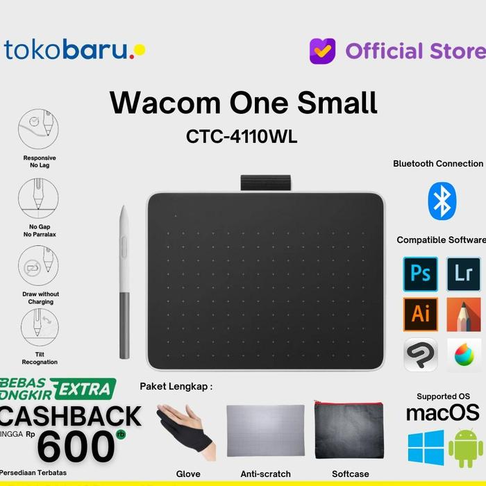 Gambar Wacom intuos CTC-4100WL bluetooth garansi resmi 1 Tahun Termurah - BONUS LENGKAP dari tokobaru Mall undefined Tokopedia