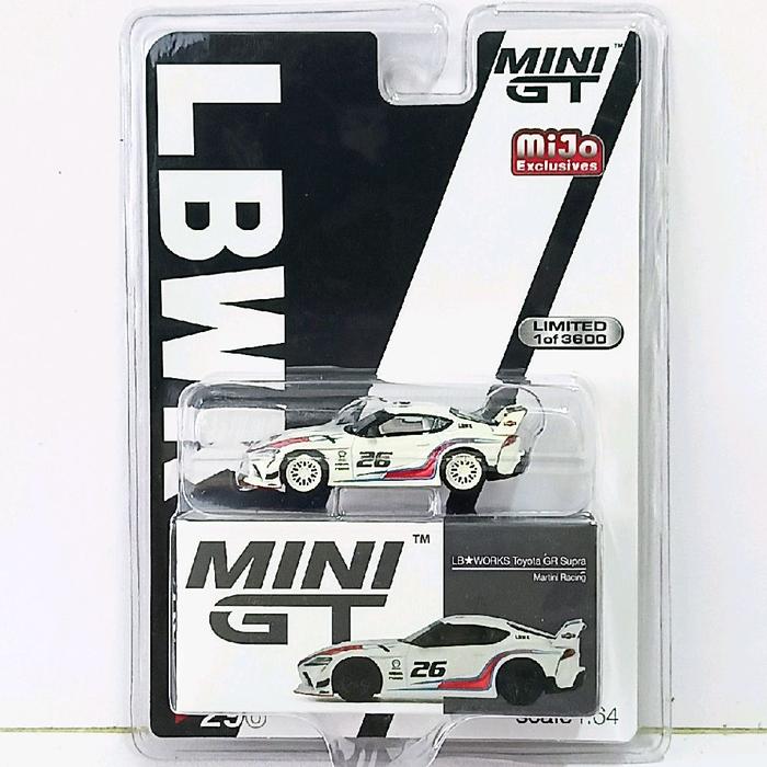 Jual Mini GT 296 LBWORKS Toyota GR Supra Martini Racing - Chase