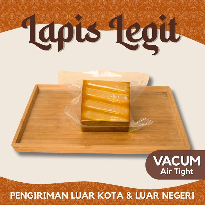 Gambar PETITE MADE - 1/2 LOYANG NO BOX Lapis Legit Vacum Wisman Uk 10x20cm - Hampers Lebaran - Standard - Keju dari PetiteMade.id undefined Tokopedia