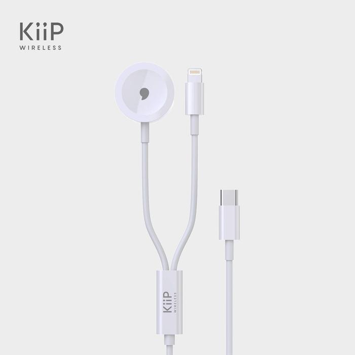Gambar PREMIUM KiiP Wireless 2in1 AP Watch Charger Magnetic Kabel - Putih dari Sora Jaring Magic undefined Tokopedia