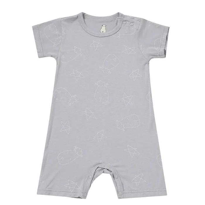 Gambar Baabaasheepz Bamboo Romper Bayi Short Sleeve Classic Grey Cute Chef Sweet Dream Collection - Cute Grey 12-18 Bulan dari The Little Cute undefined Tokopedia