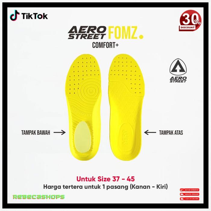 Gambar Insole Sepatu Sneakers Pria Wanita Aerostreet Aerofomz - 37 - 45 RBS - 37 dari rebecashops undefined Tokopedia