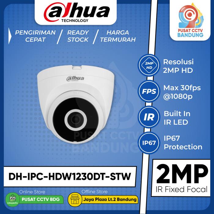 Gambar Kamera CCTV Indoor Dahua DH-IPC-HDW1230DT-STW 2 MP IR Fixed-focal WiFi Eyeball Network Camera dari pusat.cctvbandung undefined Tokopedia