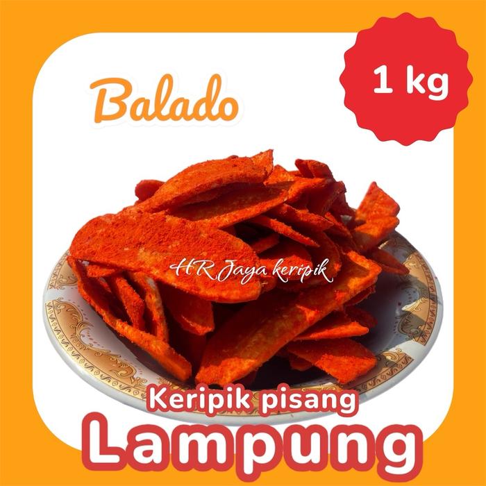 Gambar PROMO 1 kg keripik pisang kepok aneka rasa khas lampung varian BALADO Cemilan Oleh oleh khas lampung dari KERIPIK PISANG ANEKA RASA LAMPUNG undefined Tokopedia
